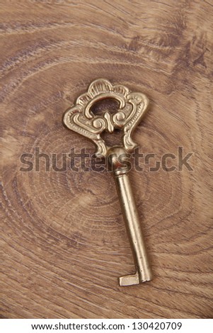 Antique vintage key from a non-ferrous metal