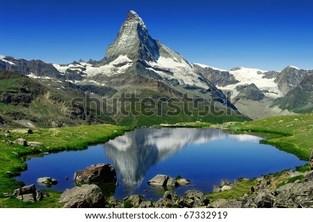 Similar – Image, Stock Photo Matterhorn from behind