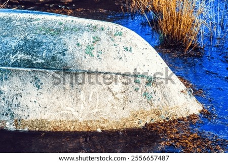 Similar – Foto Bild Boot auf einem zugefrorenen See