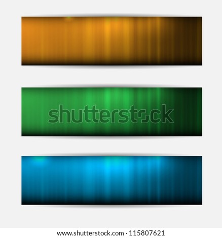 Empty metal textured banner place for text. Vector illustration