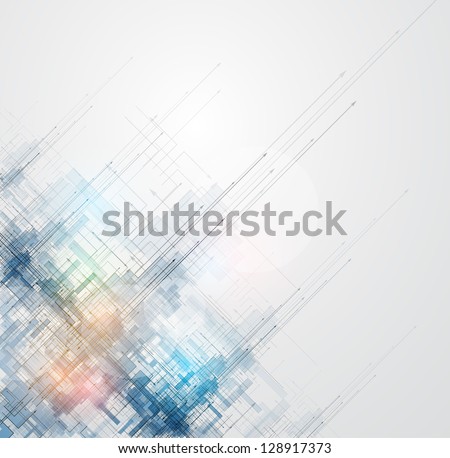 abstract space ray circuit cyber high technology business background