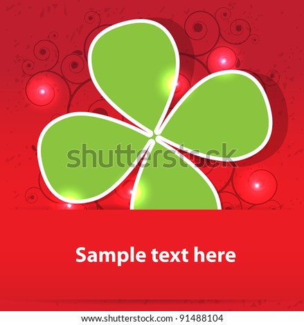 Similar – Image, Stock Photo red lucky clover