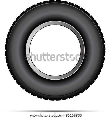 car tire vector