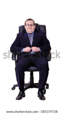 businessman isolated on a white background