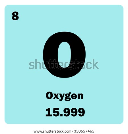 Vector Illustration. Illustration Shows A Chemical Element Oxygen ...