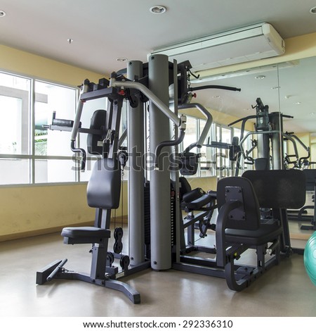 Gym machine in sport gym