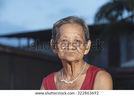 old asian woman