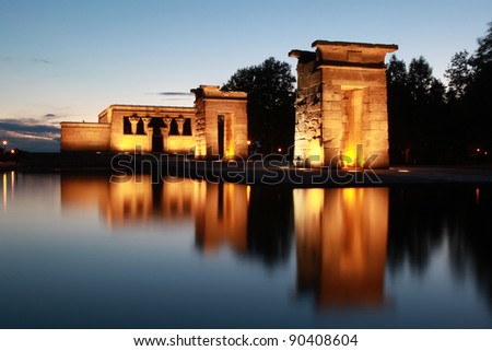 The Debod-Temple was a gift from the Egypt people to the Spanish