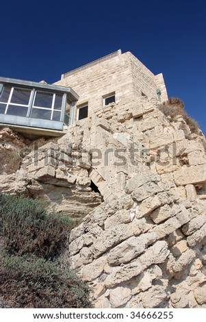 Stone house on hills
