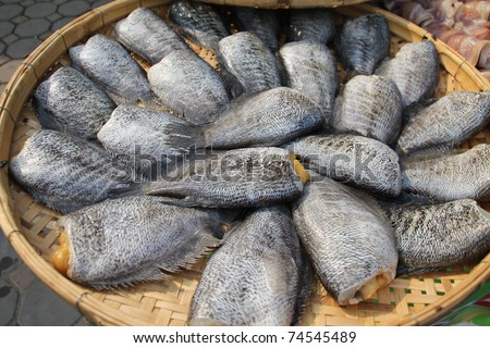 Fish is a product of the famous at Singburi, Thailand