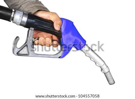 The fuel supply, blue pump needle