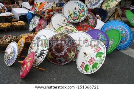 umbrella shop, Chiang Mai ,Thailand