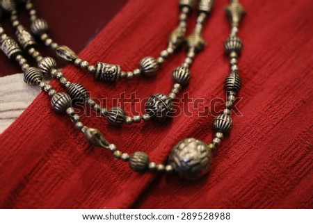 vintage metal necklace , Thai style