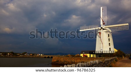 Blennerville windmill near Tralee in county Kerry, Ireland.