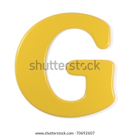 Yellow Font - Letter G Stock Photo 70692607 : Shutterstock