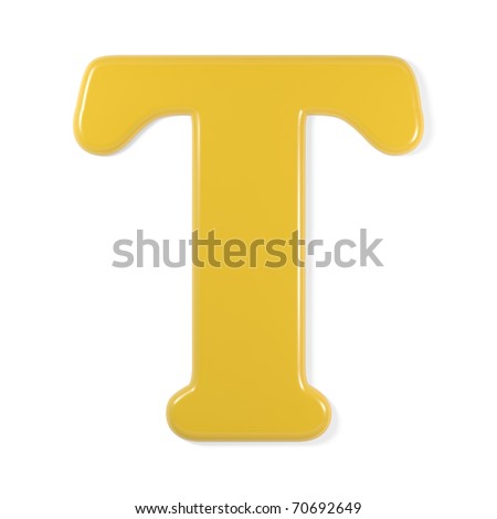 Yellow Font - Letter T Stock Photo 70692649 : Shutterstock