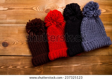 Winter hats with tassel