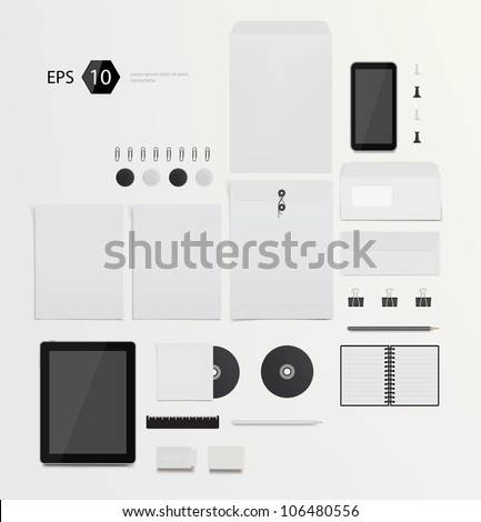 Vector company corporate style template design