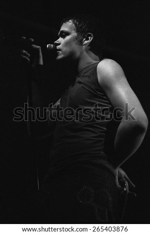 DENVER	NOVEMBER 02:	Brad Arnold of 3 Doors Down performs November 2, 2000 at Fillmore Auditorium in Denver, CO.