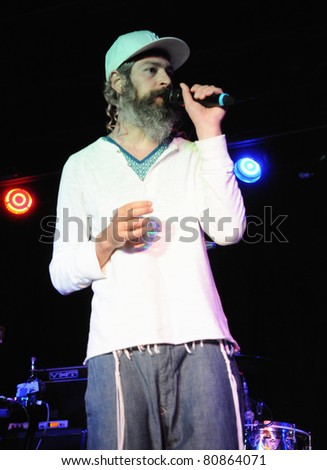 COLORADO SPRINGS, CO. USA – JULY 3:	Vocalist/Rapper Matisyahu performs in concert July 3, 2011 at the Black Sheep Theater in Colorado Springs, CO. USA