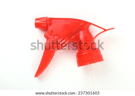 Red Colored Spray Bottle Head