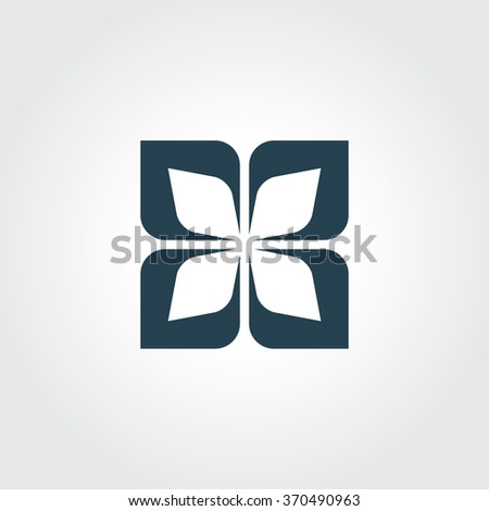 Blue Colored Icon of Design Element On Gray Color Background. Eps-10.