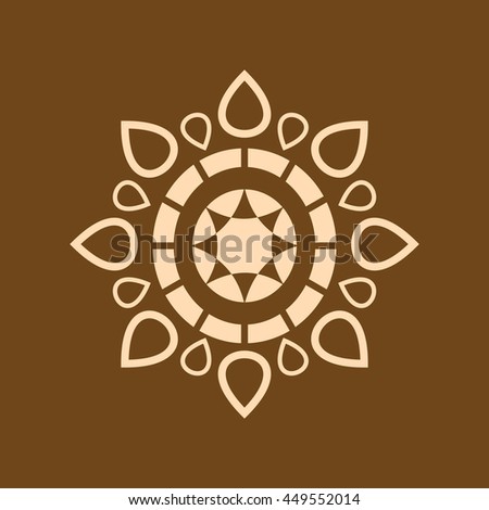 Very Useful Editable Vector icon of Design Element  on coffee color background. eps-10.