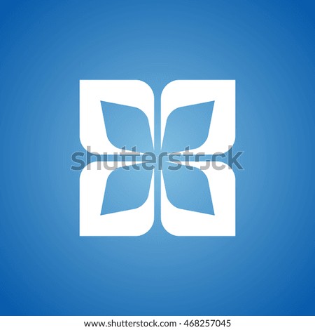 Design Element Icon on blue color.