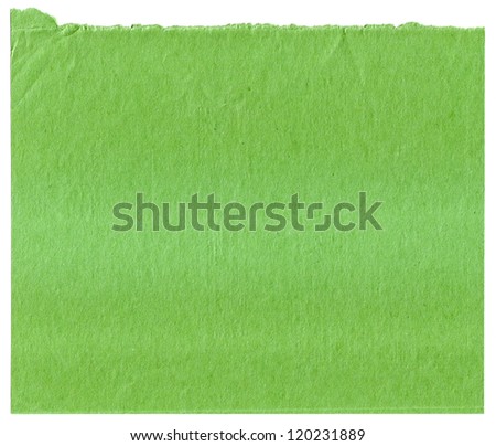 Green  paper texture for artwork A White Background