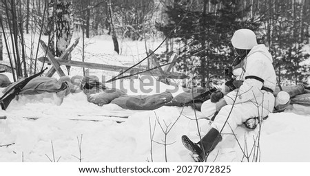 Similar – Foto Bild Foto einer Wehrmachtsübung,  2. Weltkrieg