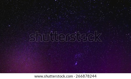 Natural Real Night Sky Stars Panoramic Background Texture