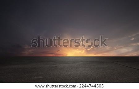 Similar – Image, Stock Photo Scene of beautiful sunset at winter