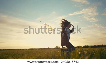 Similar – Image, Stock Photo Slide and kite on the beach