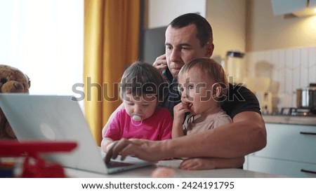 Similar – Image, Stock Photo Tired boy and cat sleeping on bed