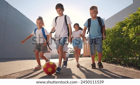 Similar – Image, Stock Photo Portrait of boy walking on the beach in winter