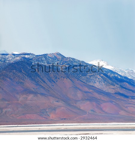 Death Valley Salt Pan, Death Valley National Park, California, USA  is one of the largest salt pans in the world.