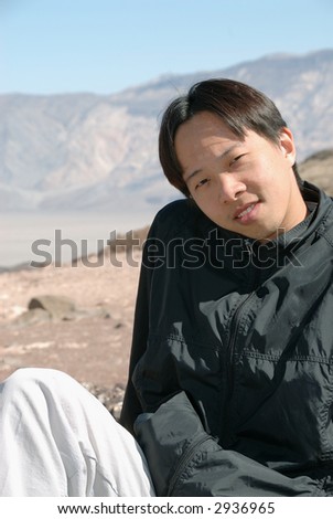 Handsome Young Chinese Guy - A Portrait at Death Valley