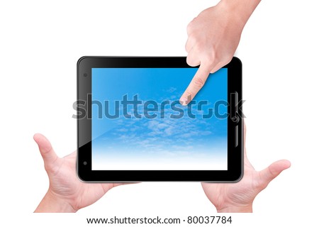 Hand point to touch pad