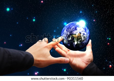 Smart Hand Hold The Earth and select