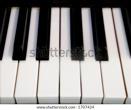 Piano Keys - Close-Up
