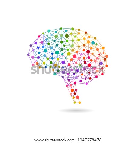 Creative concept of the human brain, eps10 vector