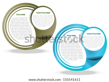 Two color vector abstract background for text