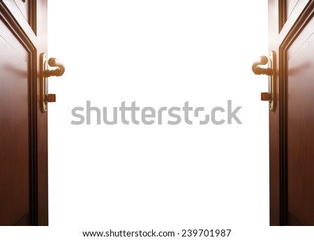 room with open door