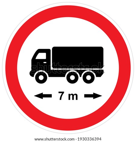 Similar – Image, Stock Photo Traffic sign: Permitted maximum speed 50 km/h