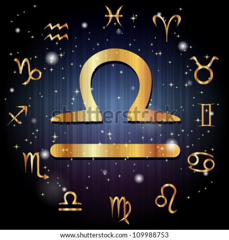 Libra Symbol Stock Vector Illustration 109988753 : Shutterstock