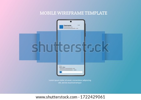 blank realistic smartphone mock up for multiple uses vector illustrations templates mobile device concept
