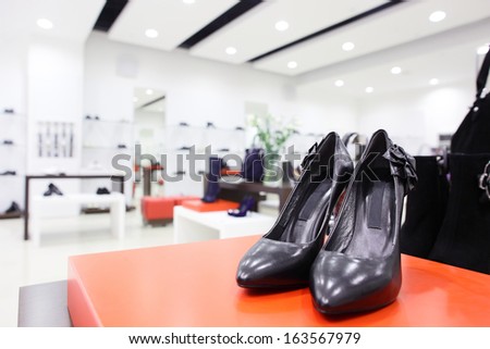 clean and bright luxury european shoes store