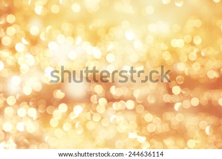 Festive elegant abstract background with bokeh lights and stars