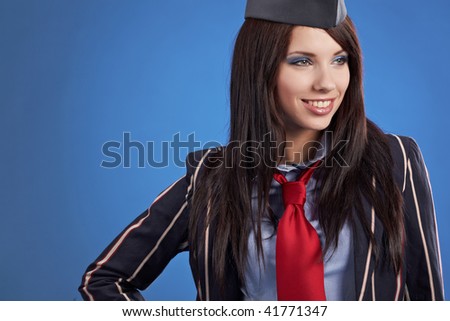 Beautiful air hostess