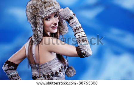 portrait of a winter woman